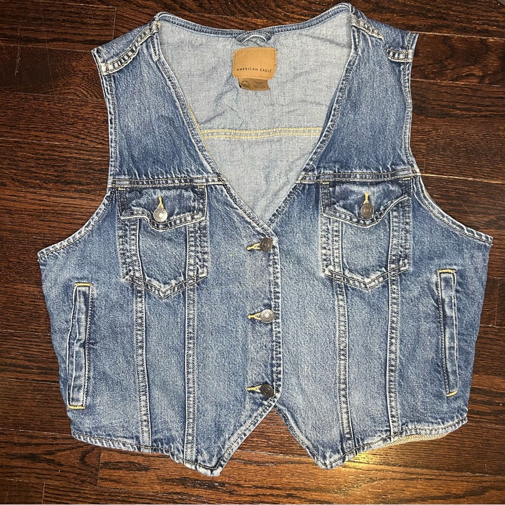 American Eagle Denim Vest